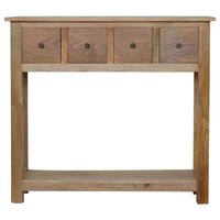 4 Drawer Country Console