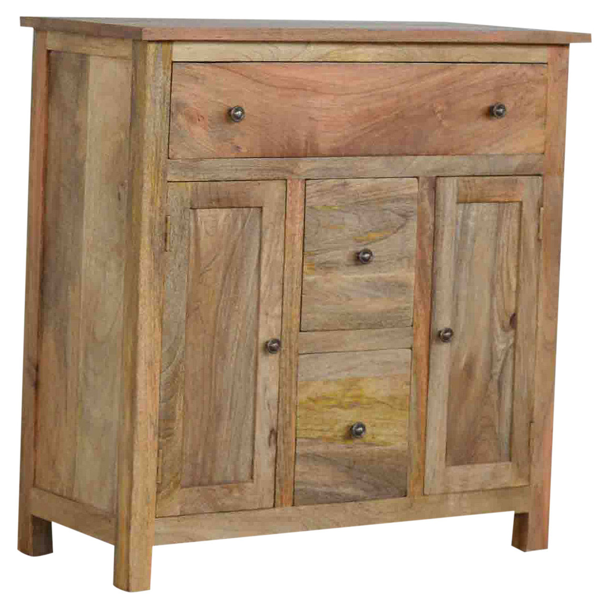 Multi Drawer Country Console Table | Oak-Ish Mango Wood