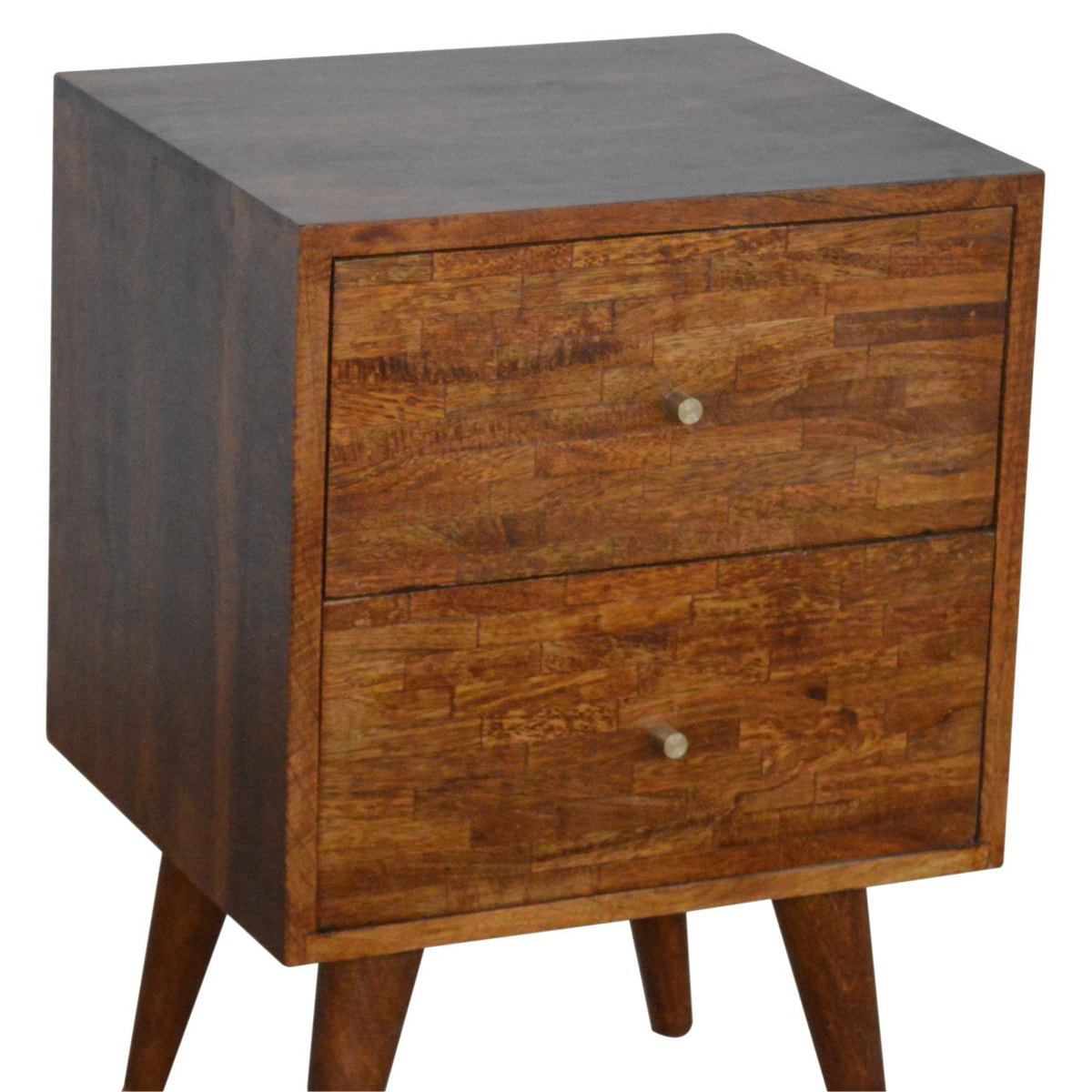 Mixed Chestnut Bedside Table