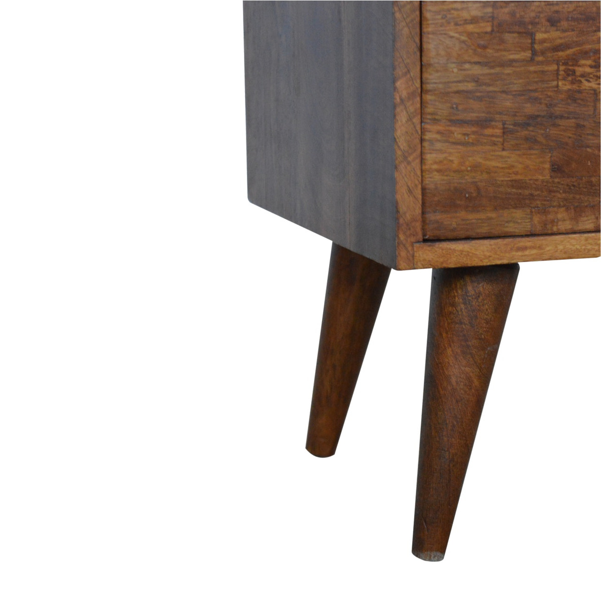 Mixed Chestnut Bedside Table