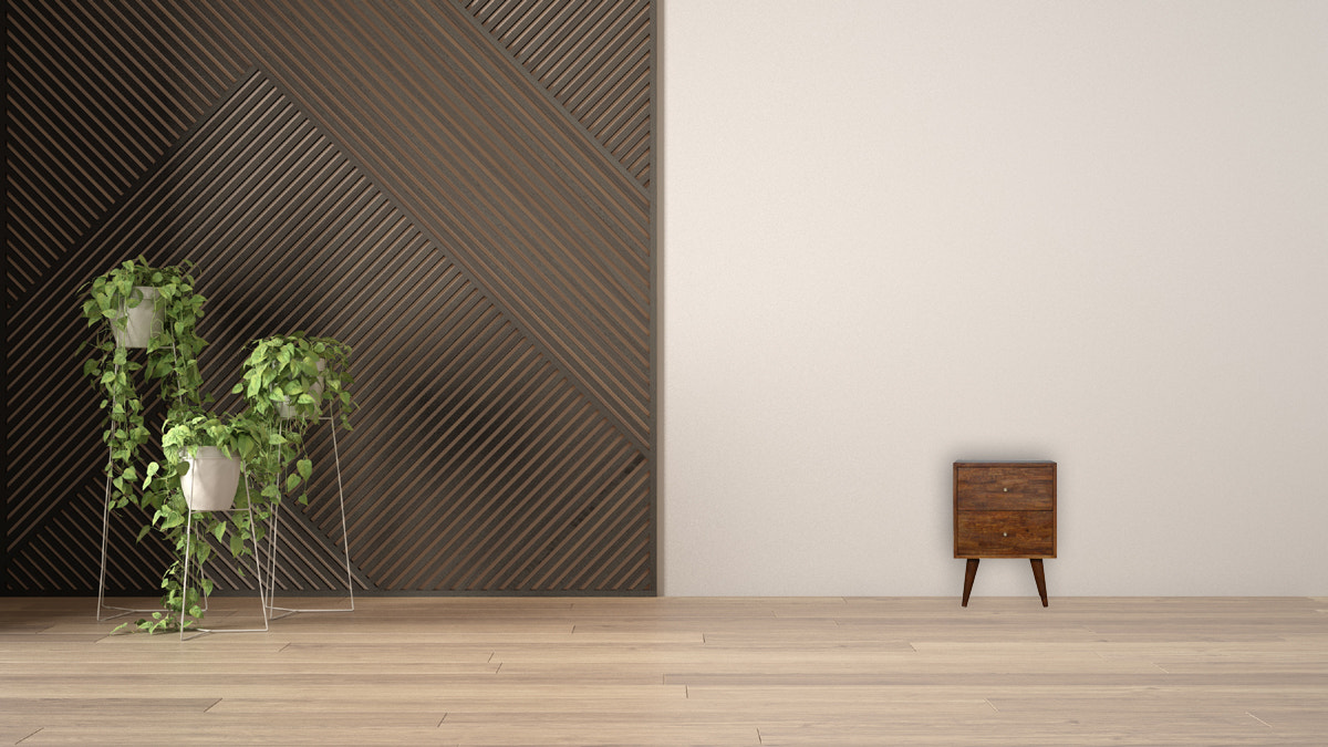 Mixed Chestnut Bedside Table