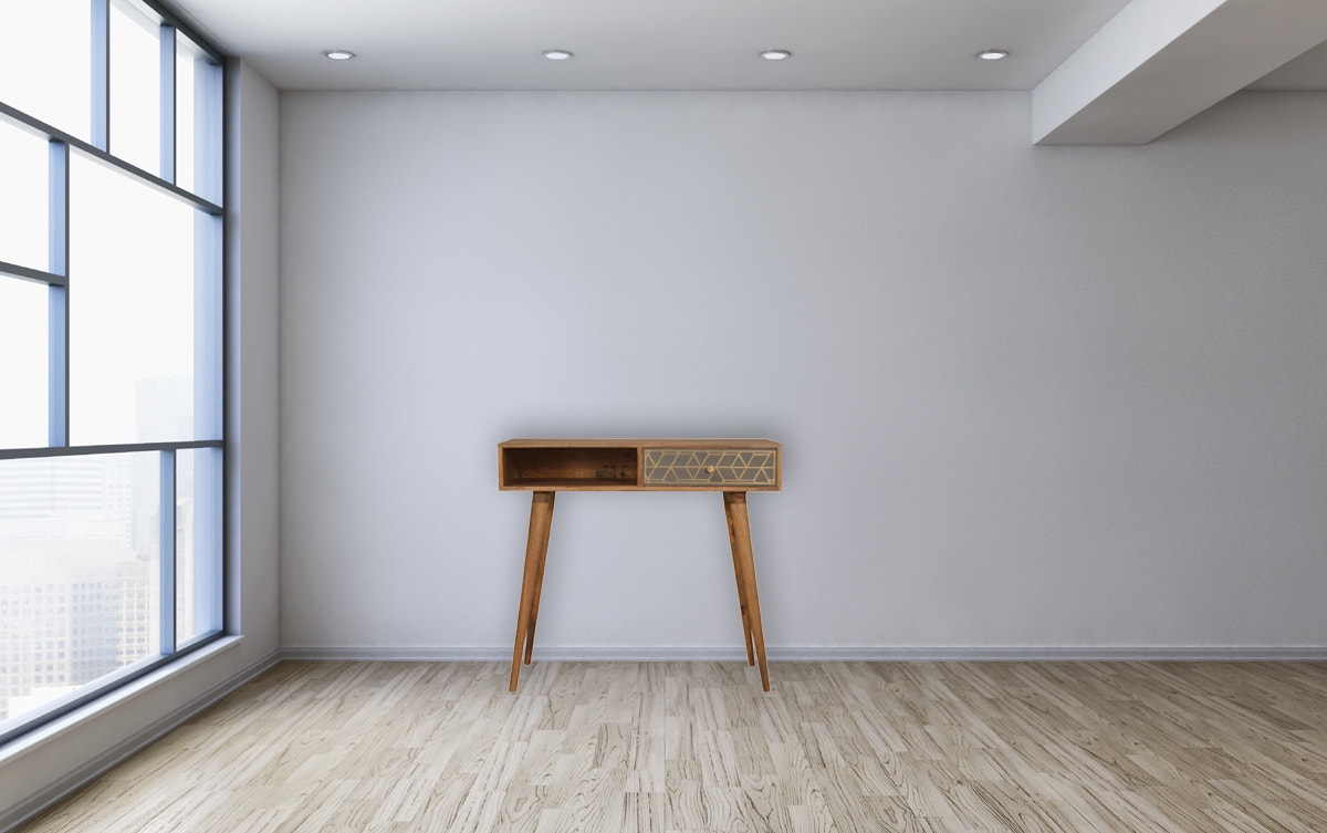Dice Writing Desk | Oak Solid Mango Wood