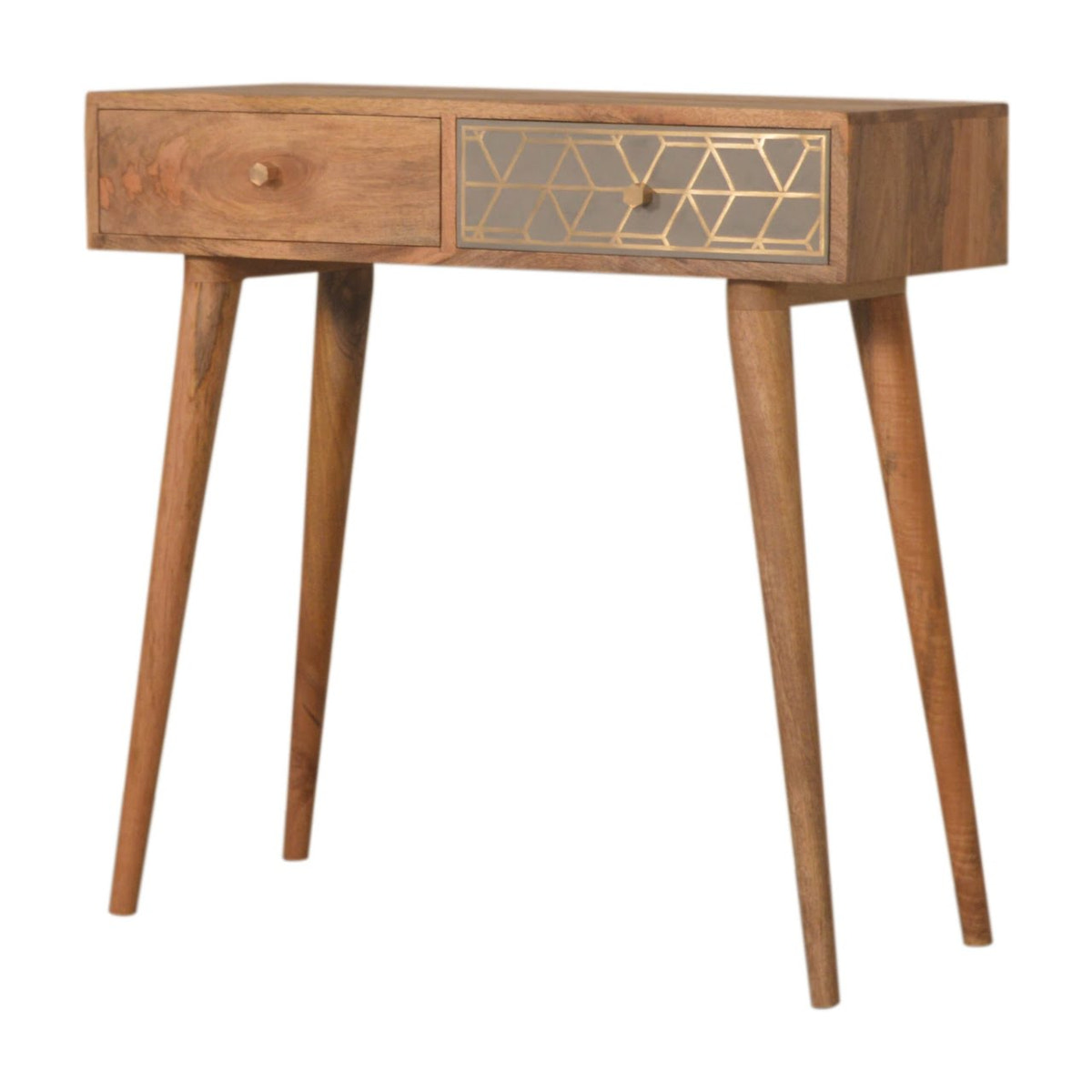 Dice Console Table | Oak Mango Wood