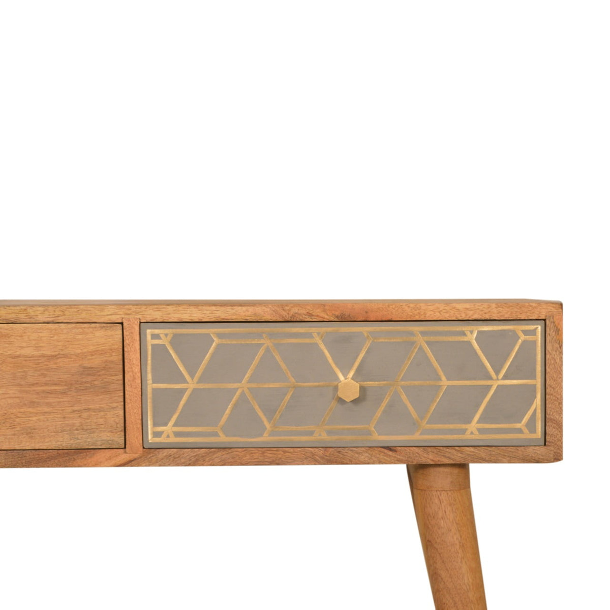 Dice Console Table | Oak Mango Wood
