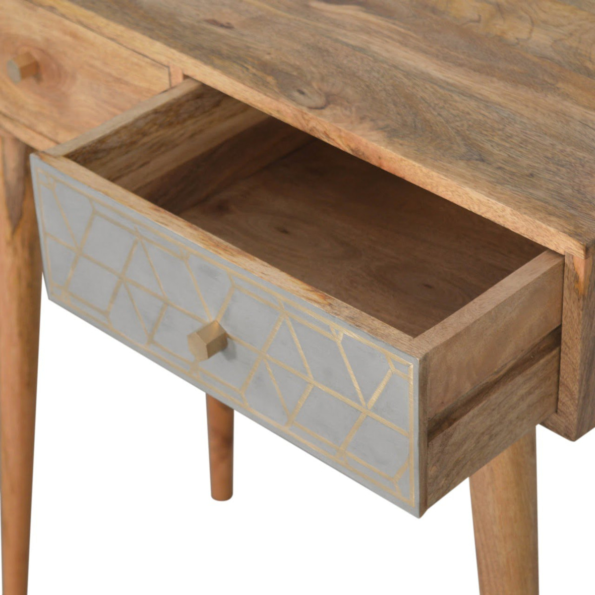 Dice Console Table | Oak Mango Wood