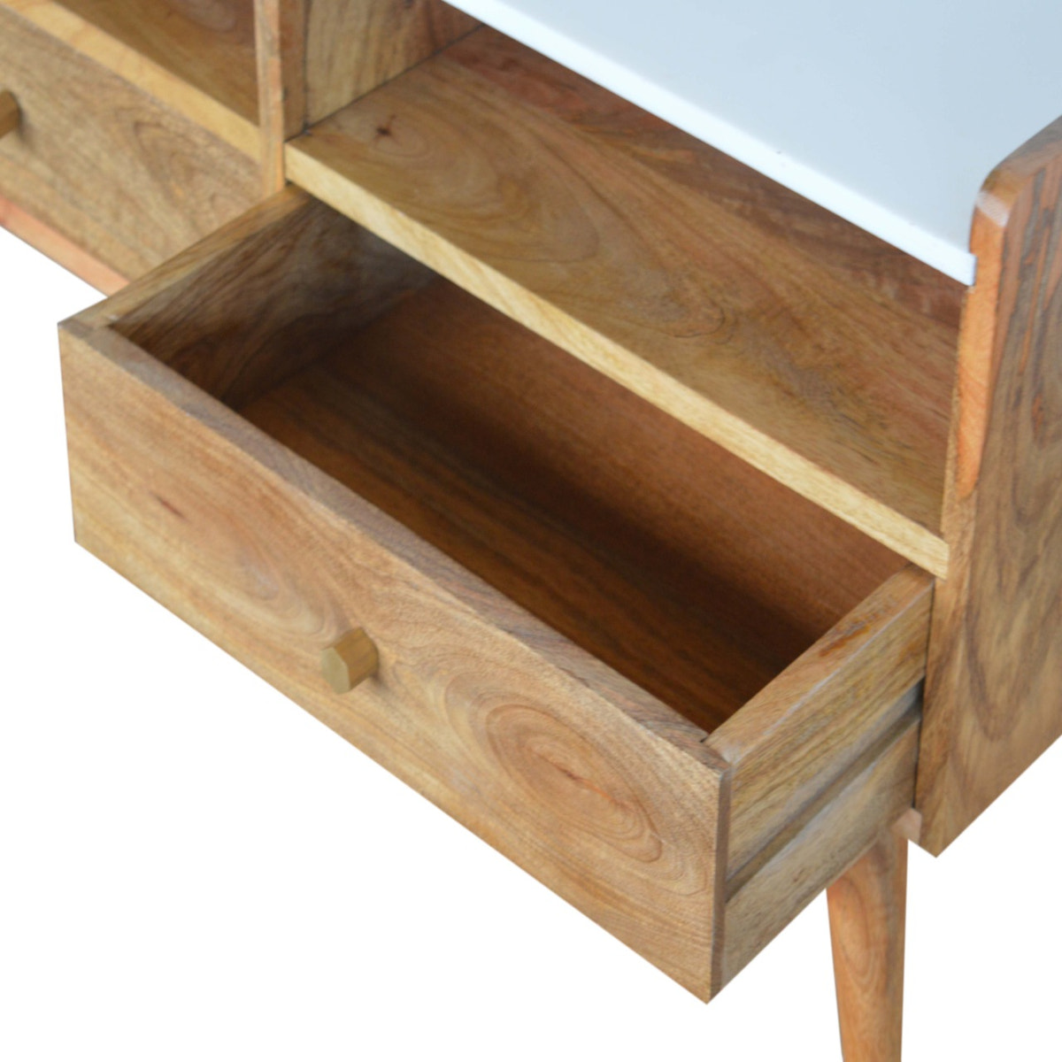 White Marble Top Media Unit