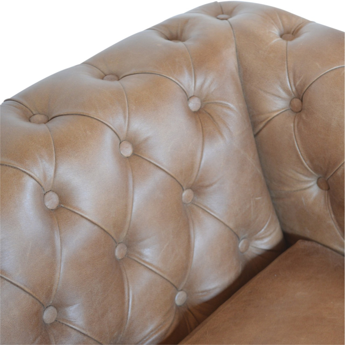 Buffalo Leather Chesterfield Chest of Drawers