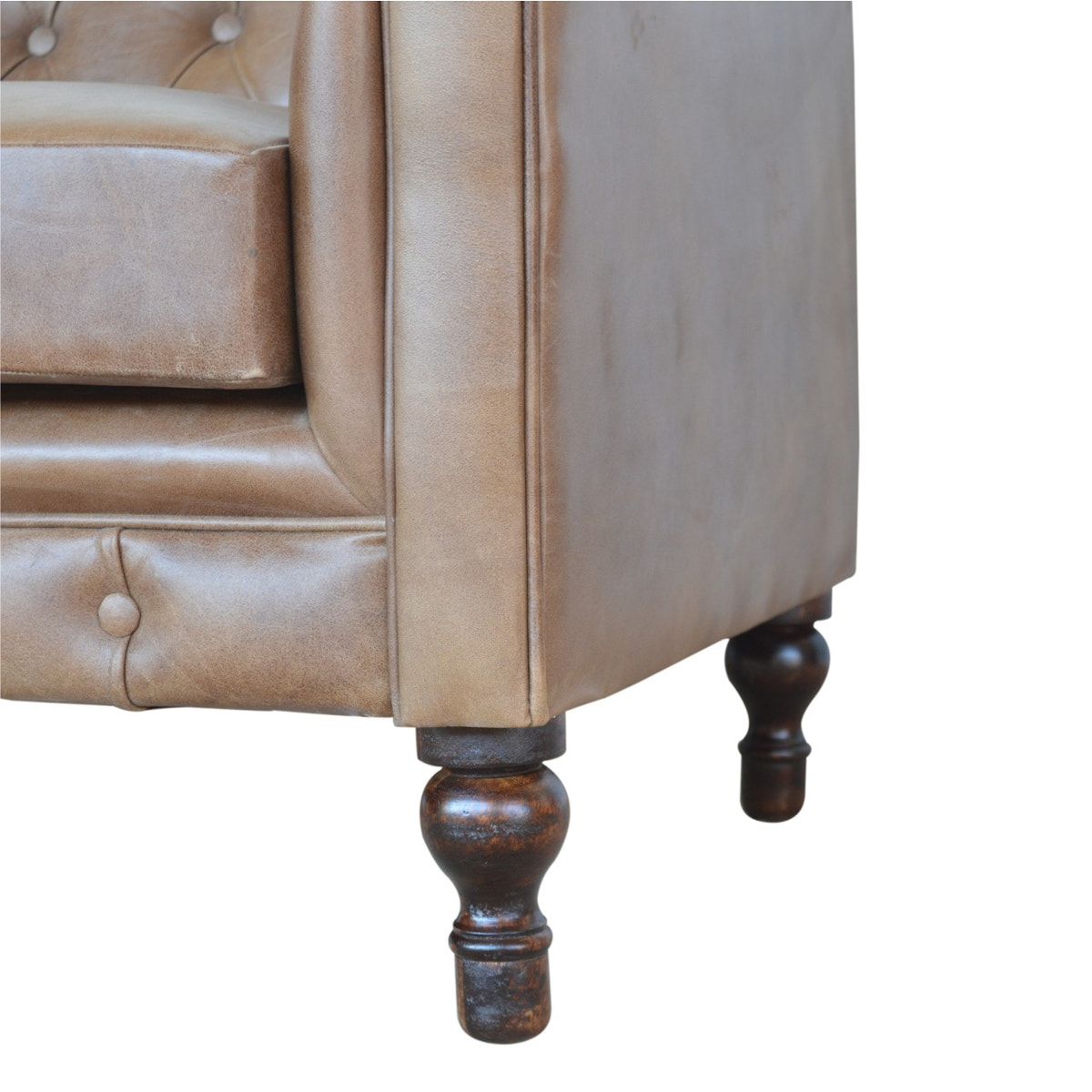 Buffalo Leather Chesterfield Chest of Drawers