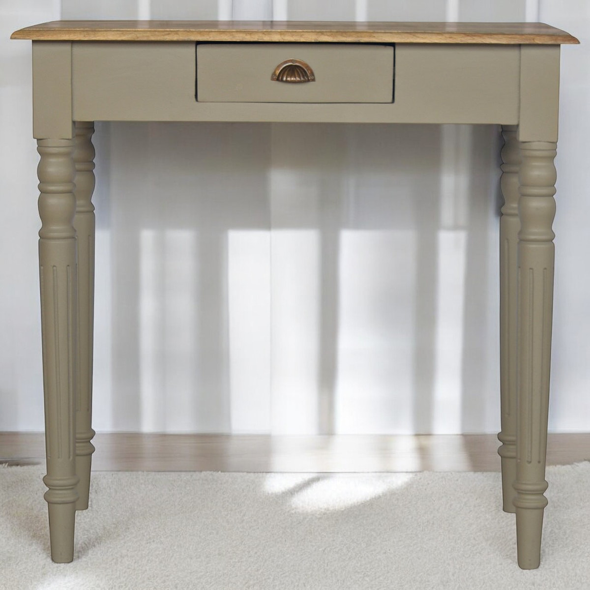 Hand Painted Writing Desk | Hand-Painted Solid Mango Wood