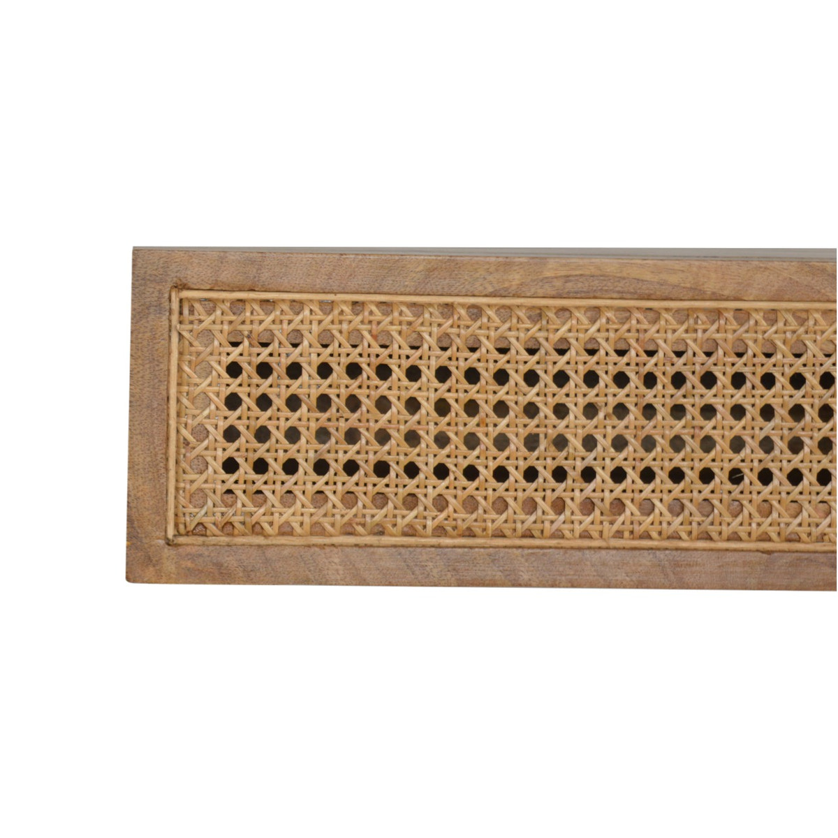 Wall Mounted Ratten Bedside Table | Oak Rattan Wall-Mounted