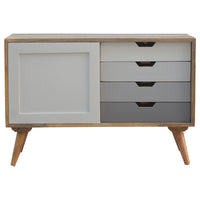 Grey Gradient Sliding Sideboard Chest of Drawers