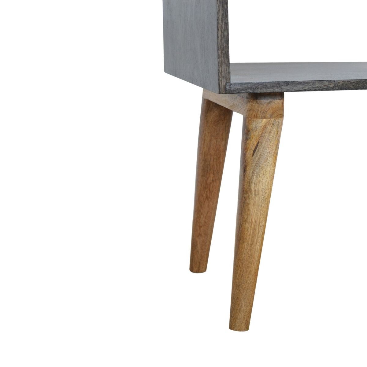 Carbon Black Open Bedside Table