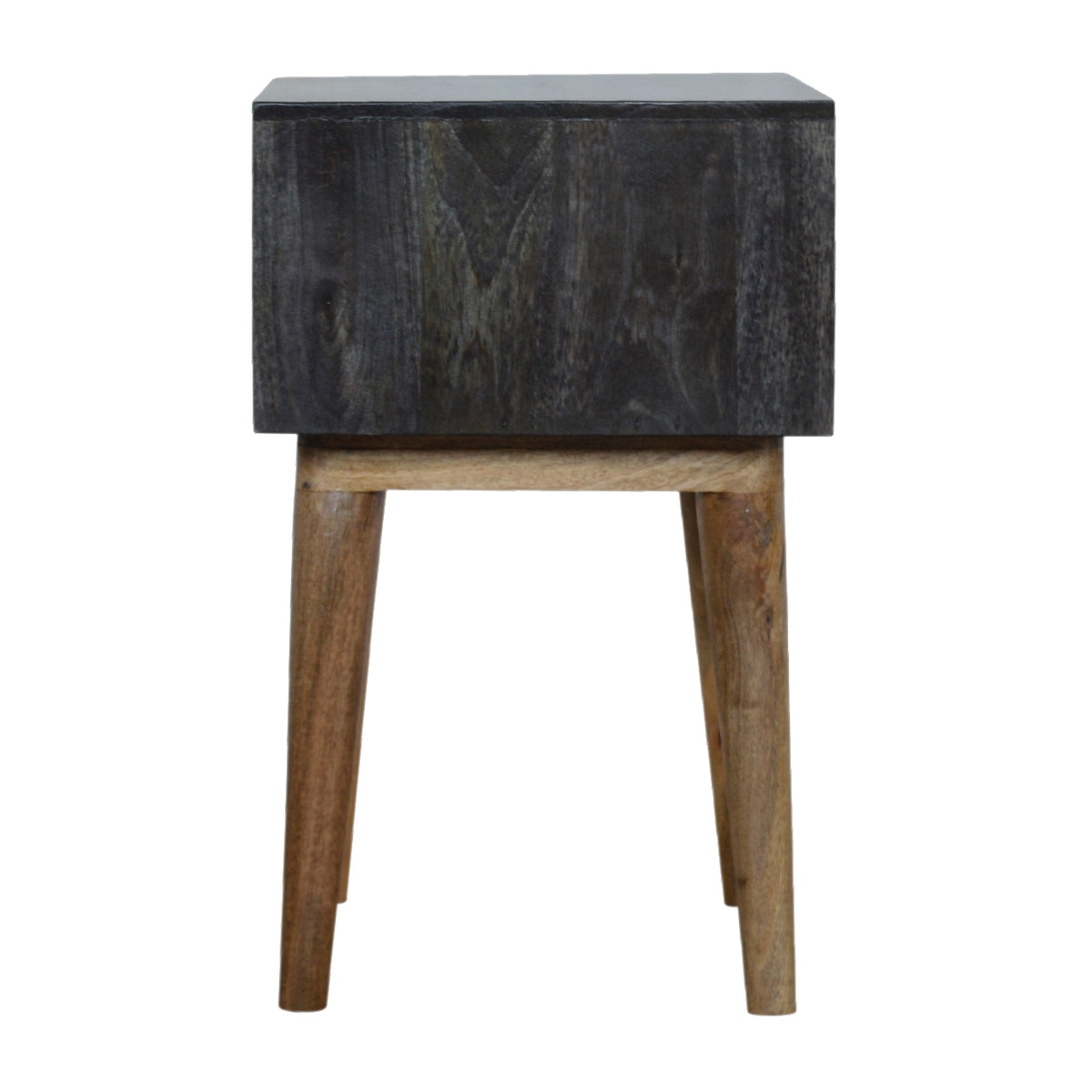 Carbon Black Open Bedside Table