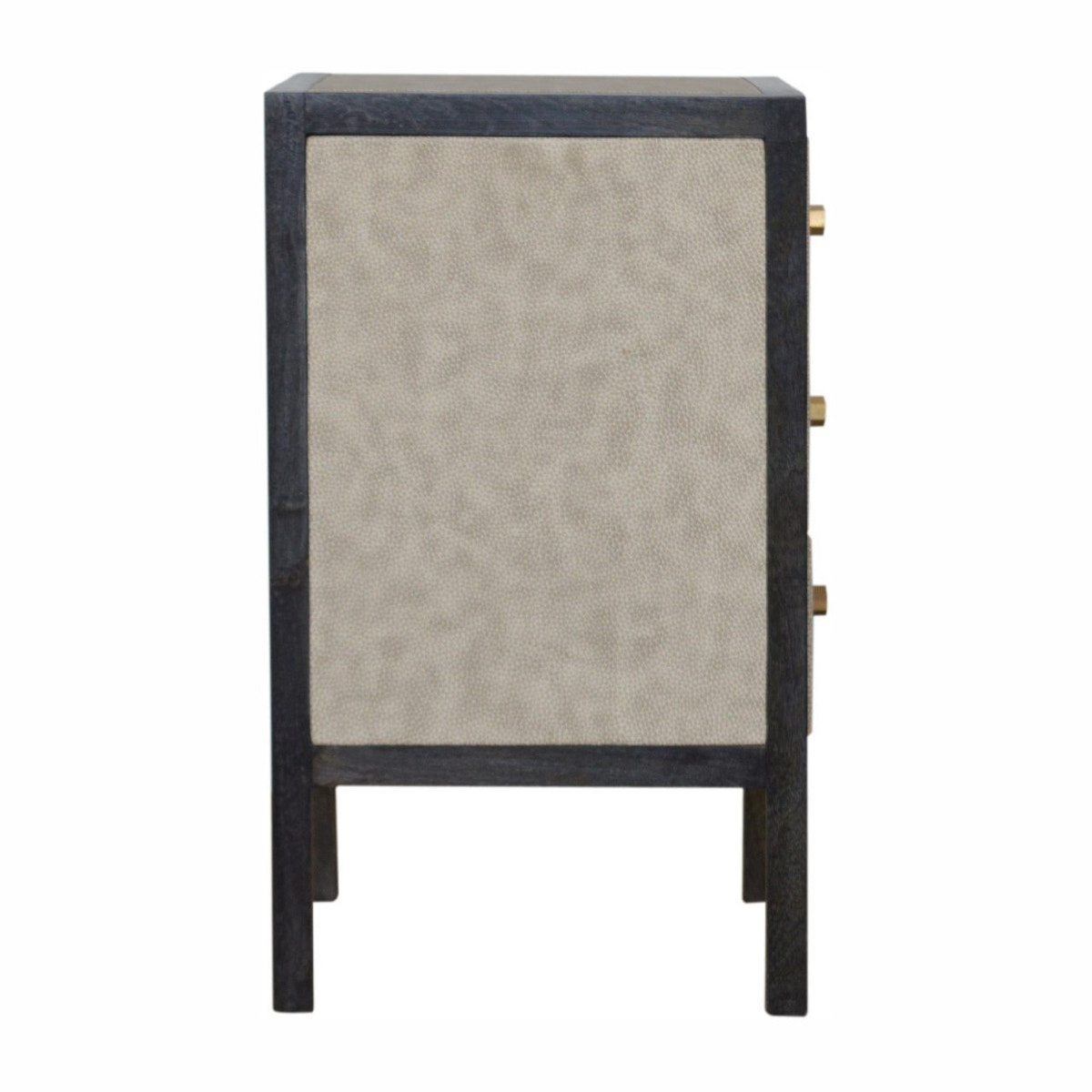 Faux Leather Bedside Table