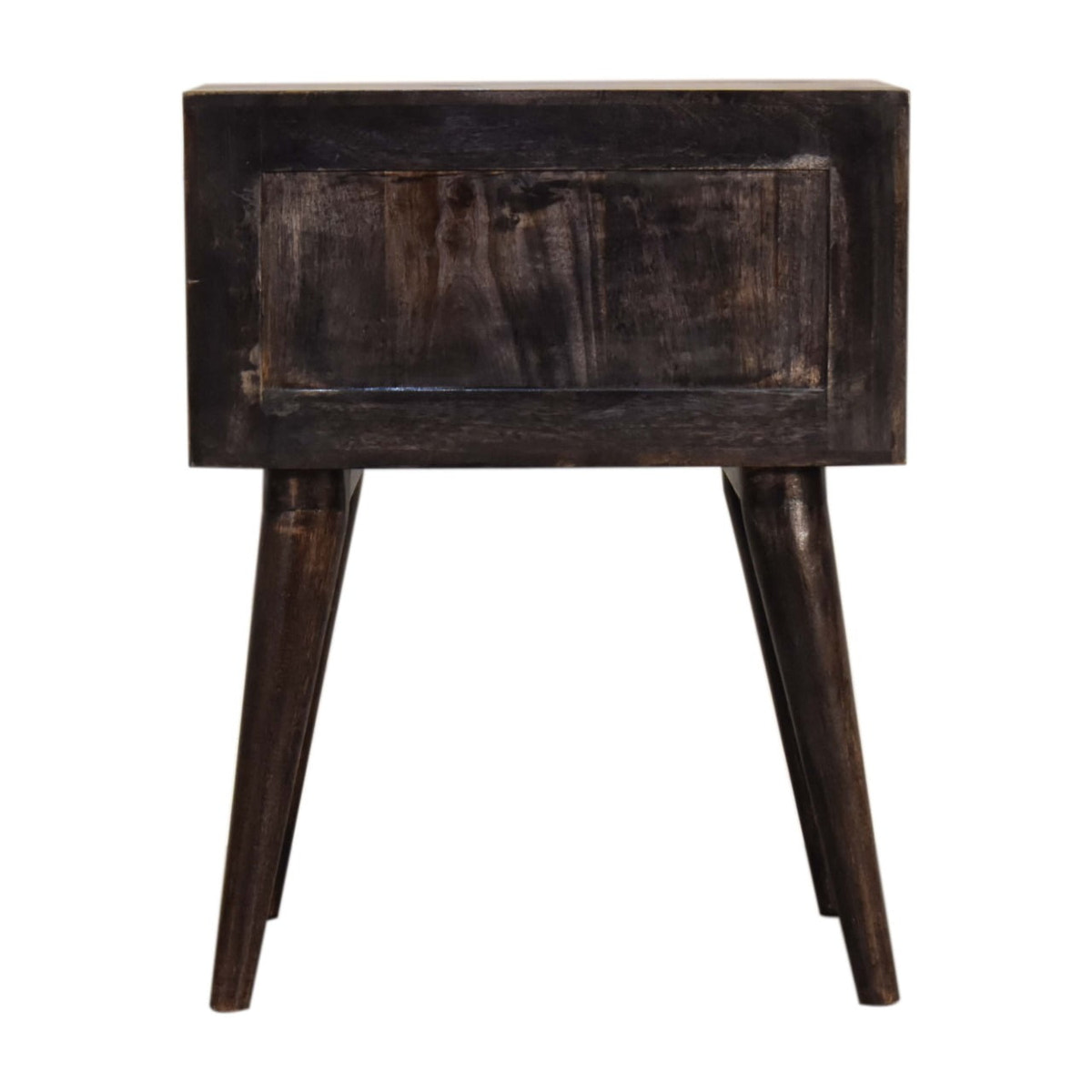 Ash Black Modern Solid Wood Bedside Table