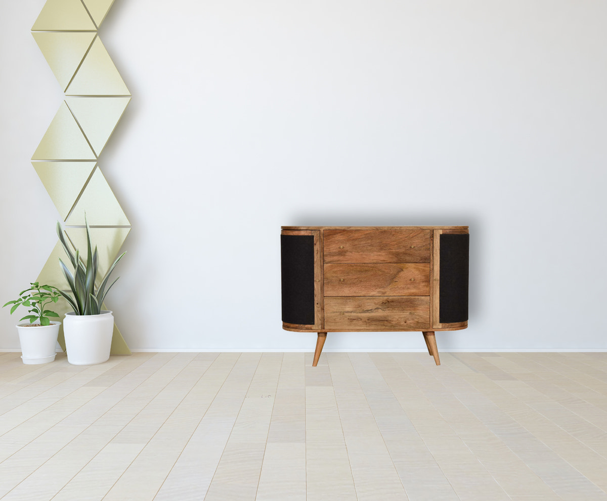 Close-knit Sofia Black Cabinet