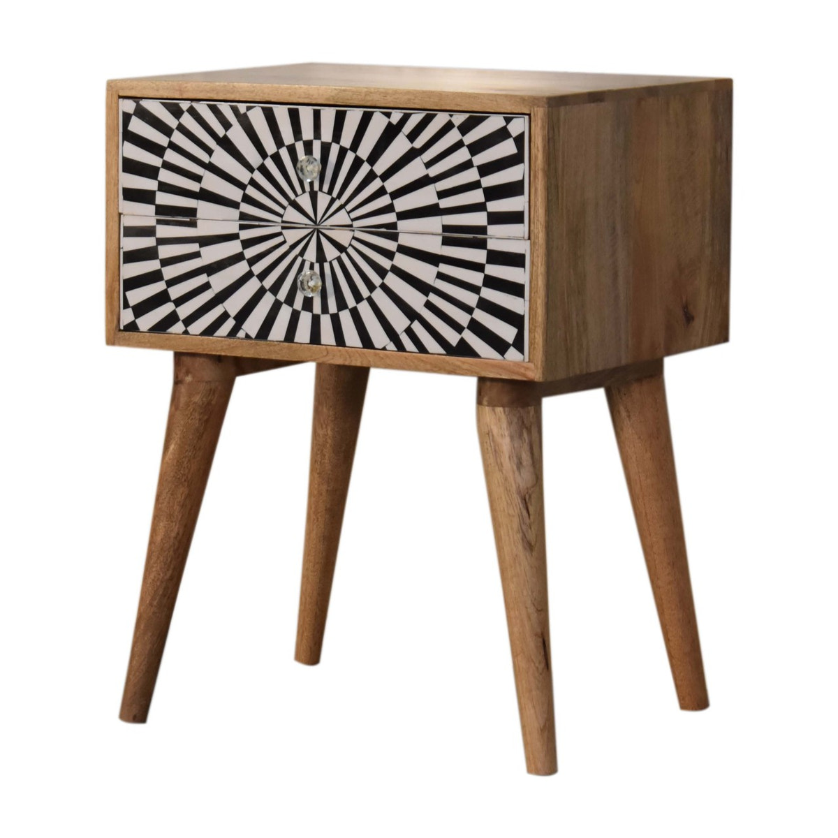 Raine Bedside Table | Oak Solid Mango Wood