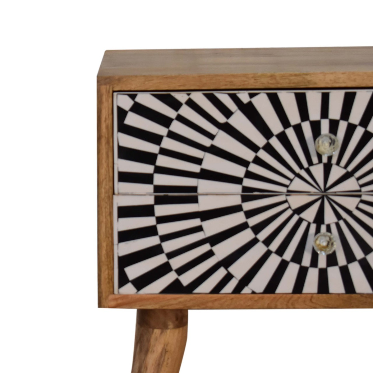 Raine Bedside Table | Oak Solid Mango Wood
