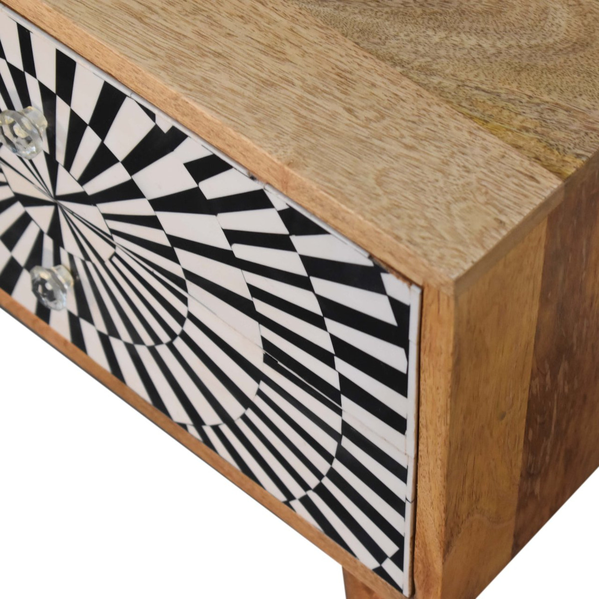 Raine Bedside Table | Oak Solid Mango Wood