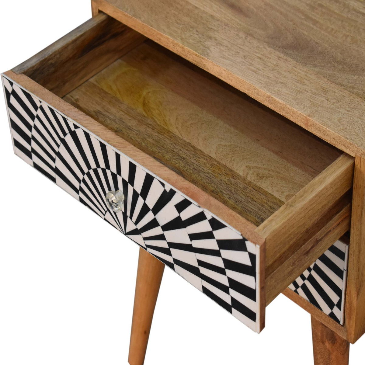 Raine Bedside Table | Oak Solid Mango Wood