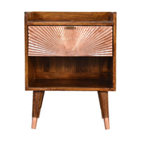 Manila Copper 1 Drawer Bedside