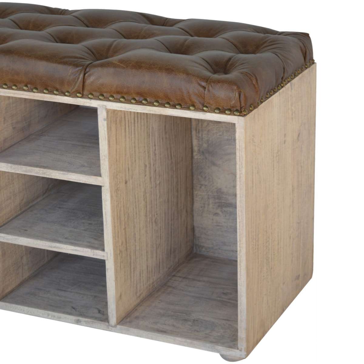 Stone Wash Storage Bench | Hidden Storage