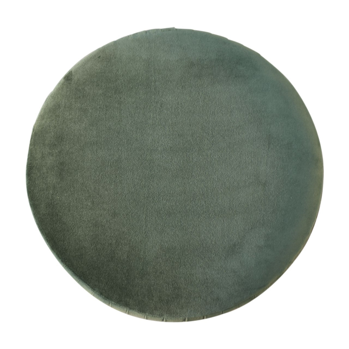 Emerald Velvet Pleated Footstool | Cotton Velvet