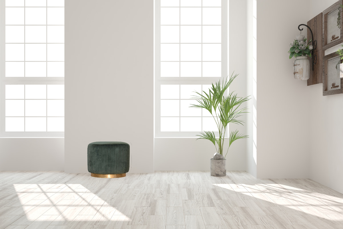 Emerald Velvet Pleated Footstool | Cotton Velvet