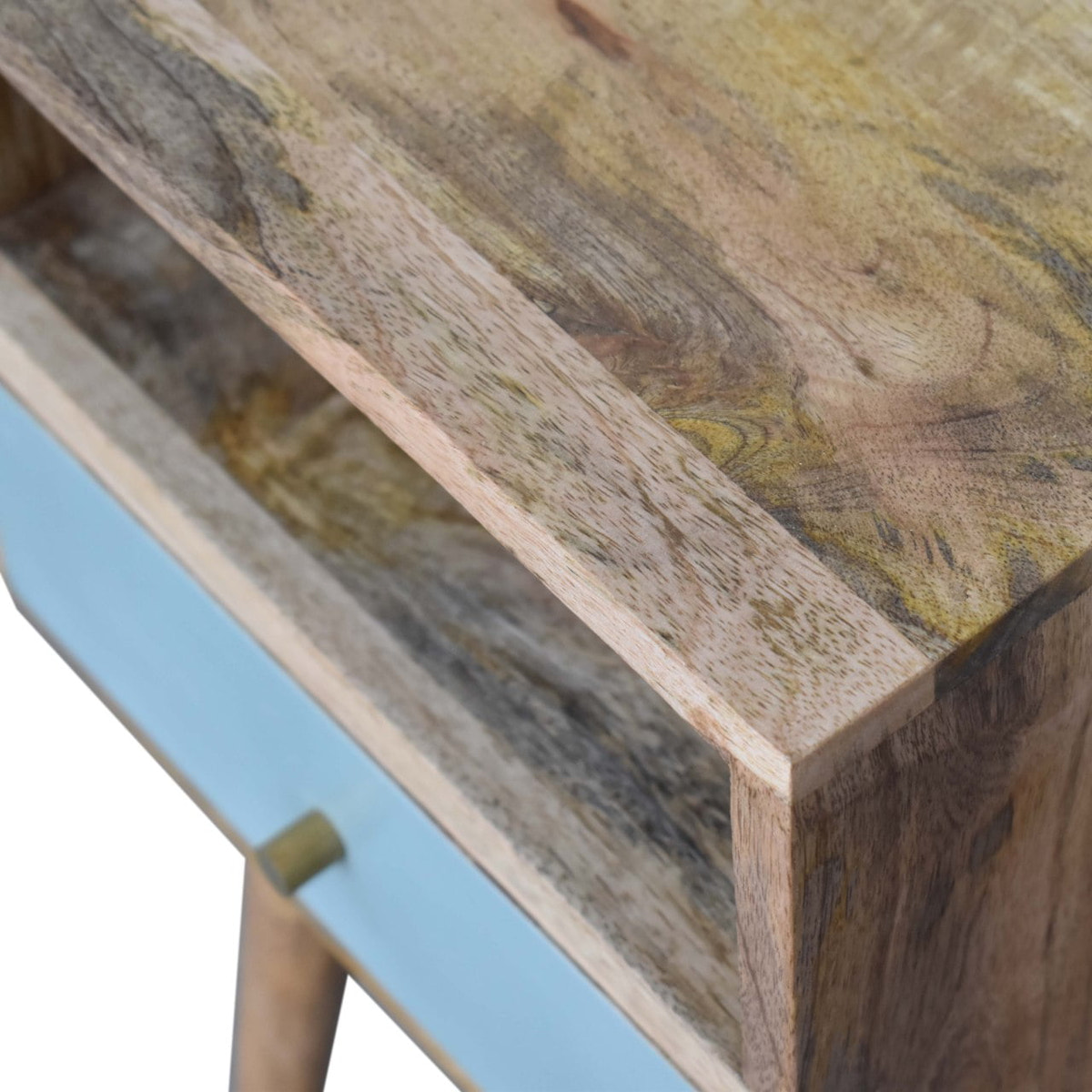Mini Duck Egg Painted Bedside Table