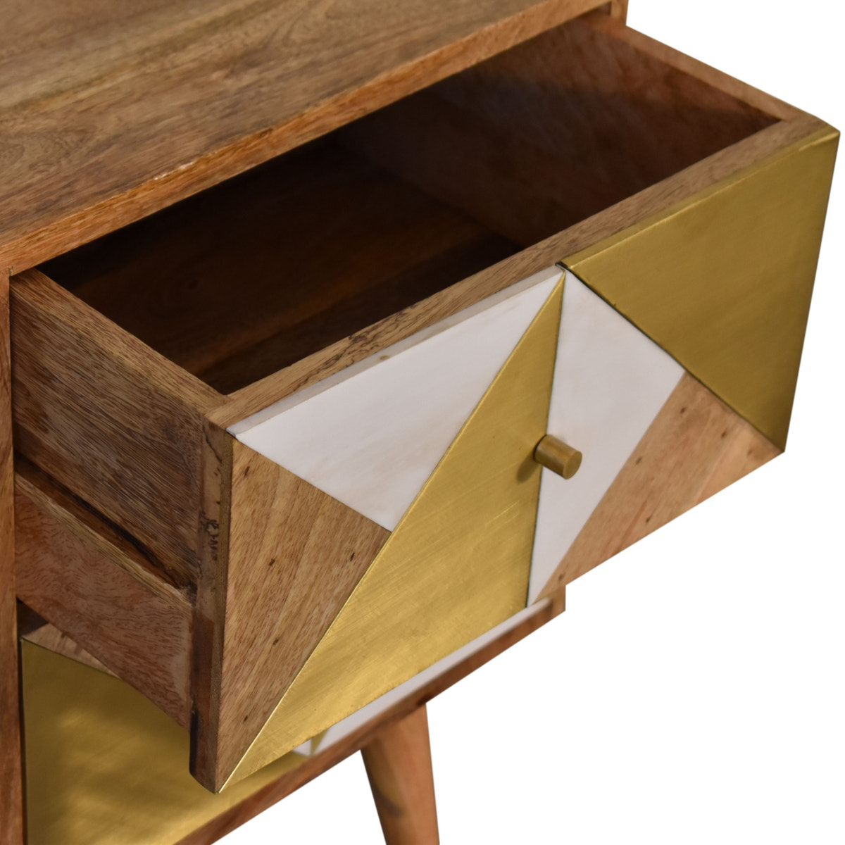 Ivy Bedside Table | Oak Solid Mango Wood