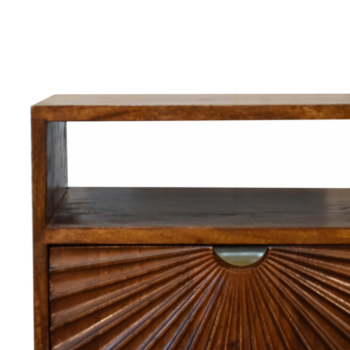 Drew Bedside Table | Chestnut Solid Mango Wood