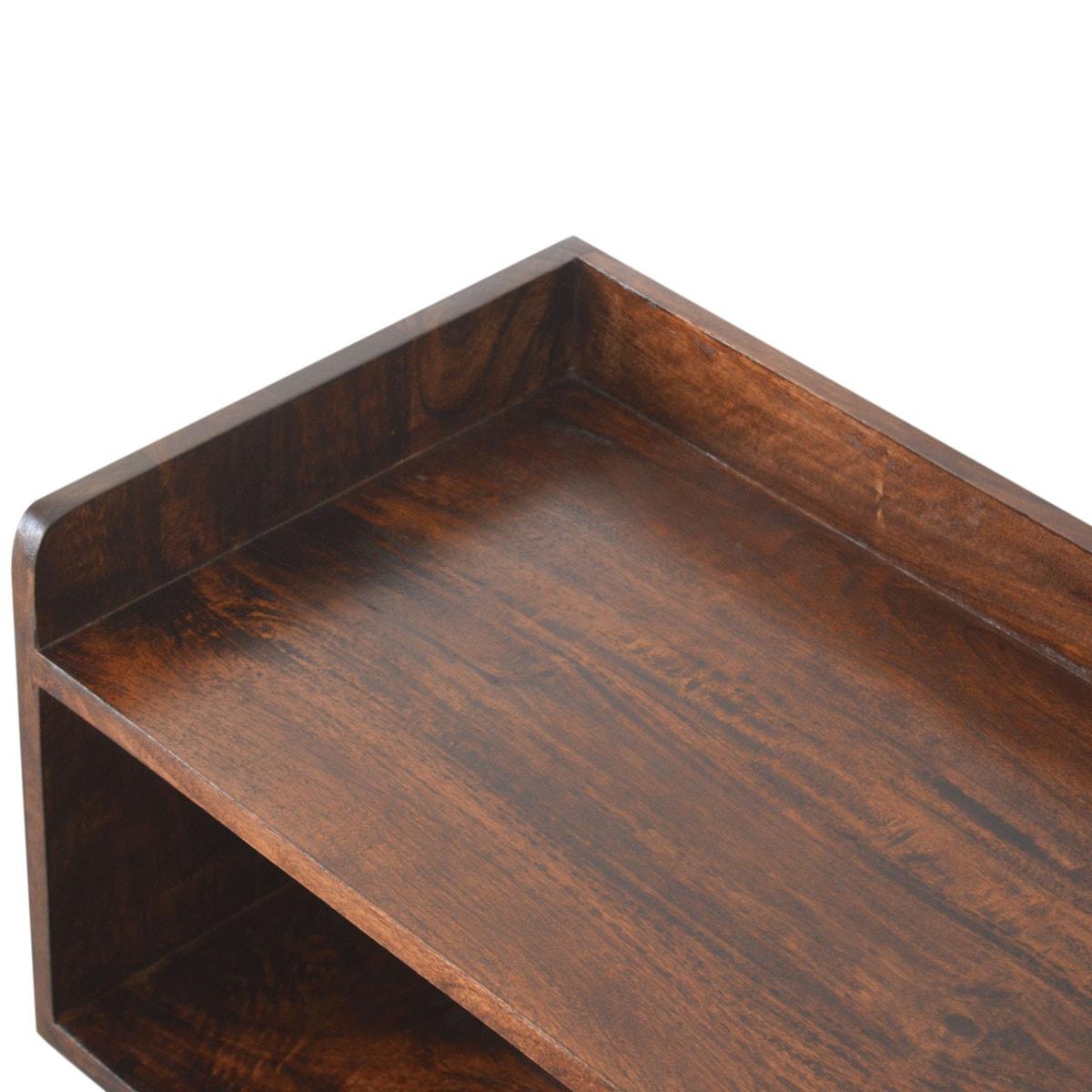 Walnut Nordic Storage Bench | Hidden Storage