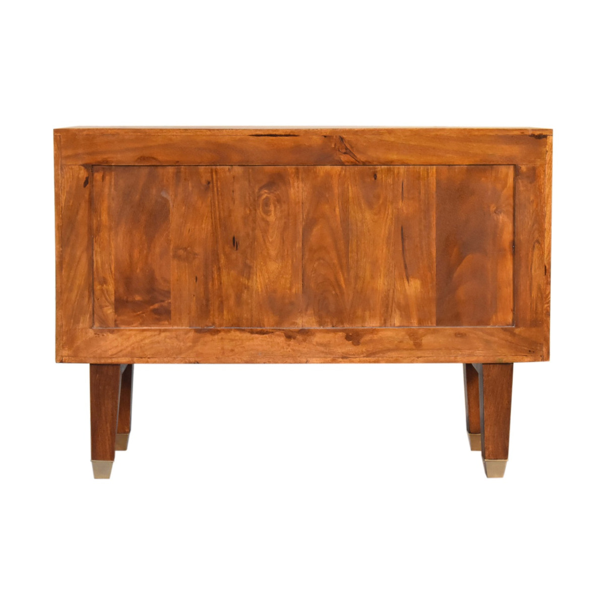Manila Gold Tapered Sideboard Chest of Drawers | Chestnut Mango Wood