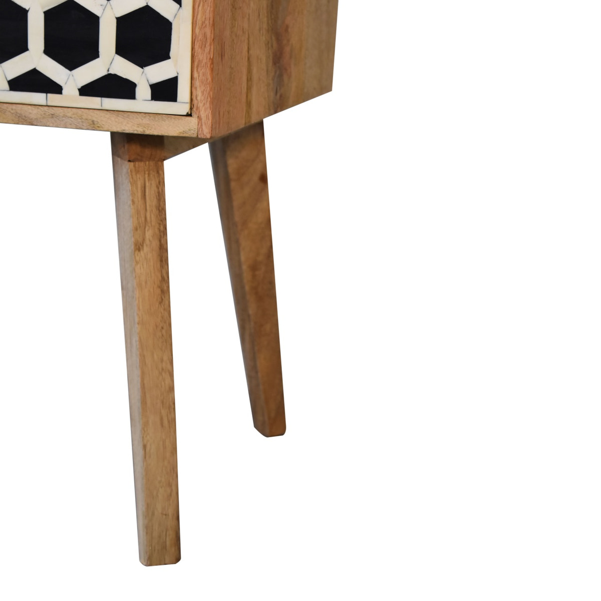 Bone Inlay Scandi Bedside Table