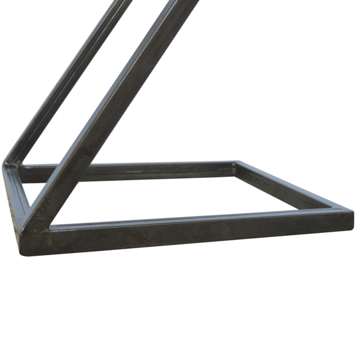 Side Table with Iron Base Accent Piece | Iron & Mango Wood
