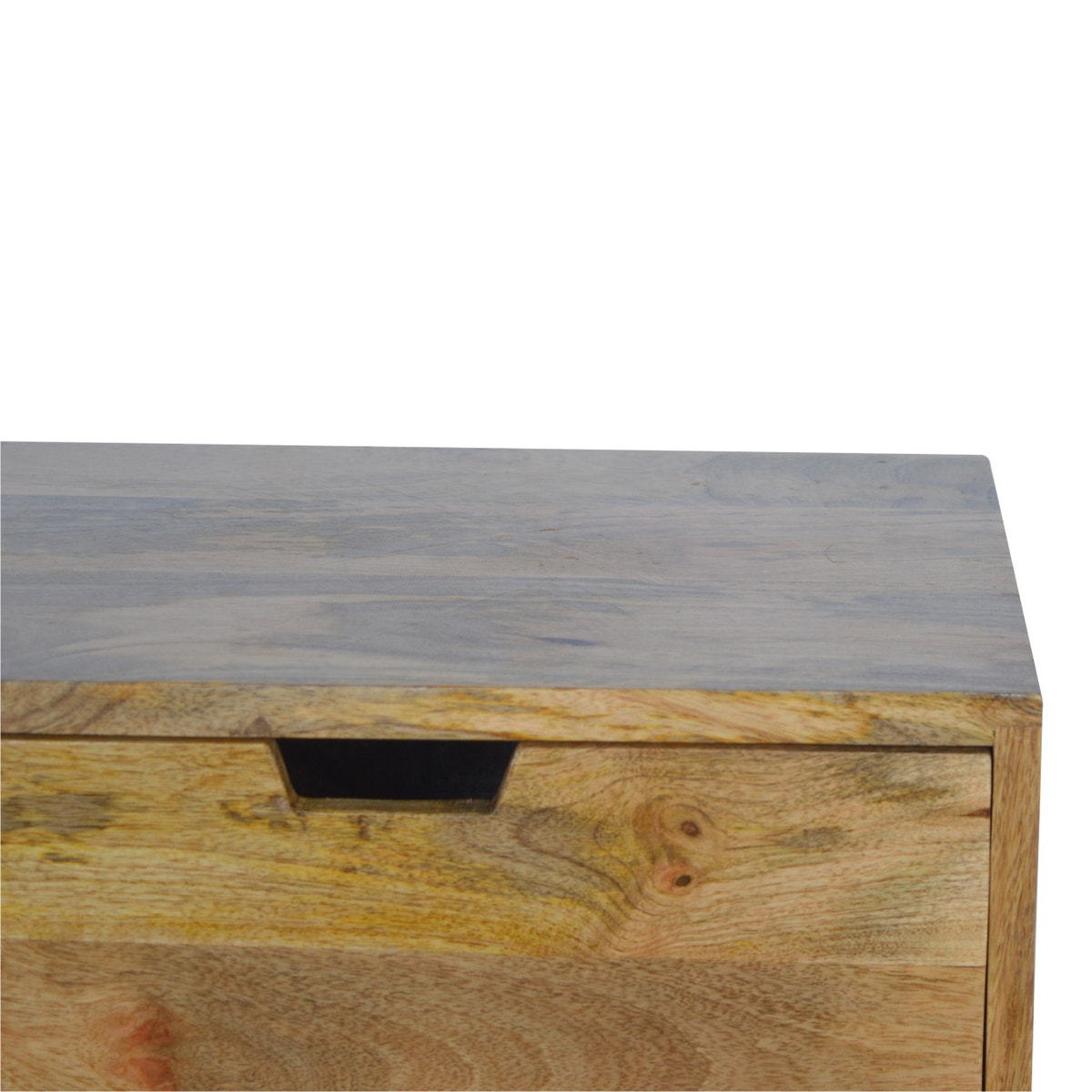 Removeable Grey and White Bedside Table