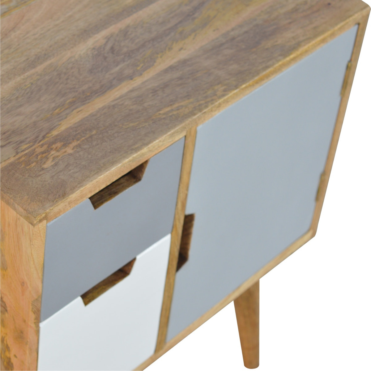 Grey and White Painted Cabinet