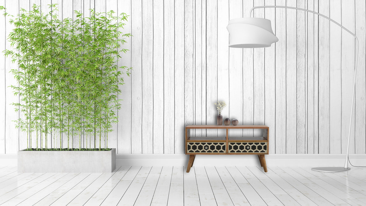 Bone Inlay TV Media Unit