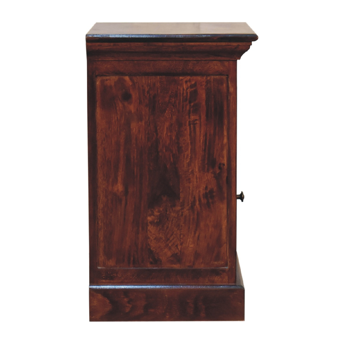 Cherry Bedside with Glazed Door Bedside Table