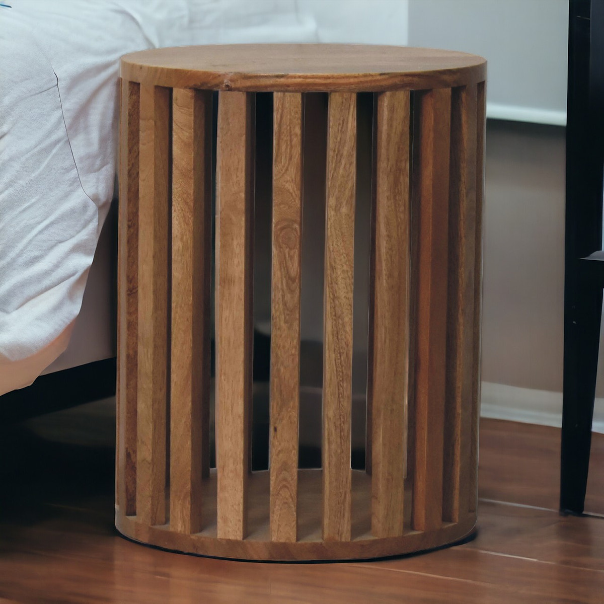 Ariella End Table Accent Piece | Oak-Ish Mango Wood