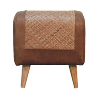 Seagrass Buffalo Square Footstool