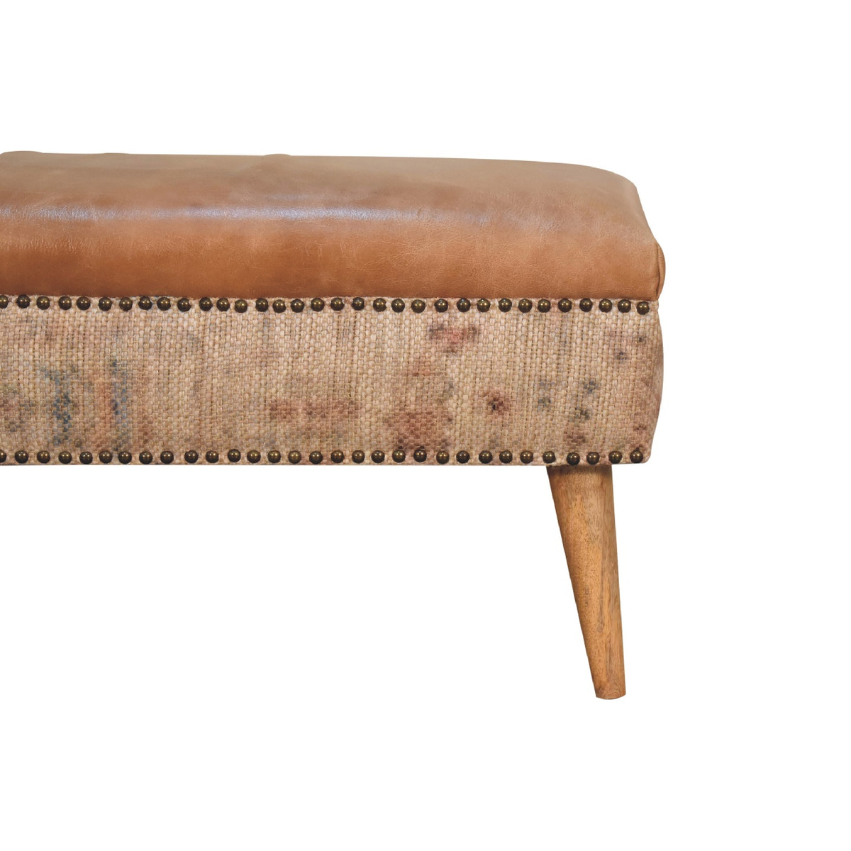 Haven Durrie Bench | Buffalo Leather