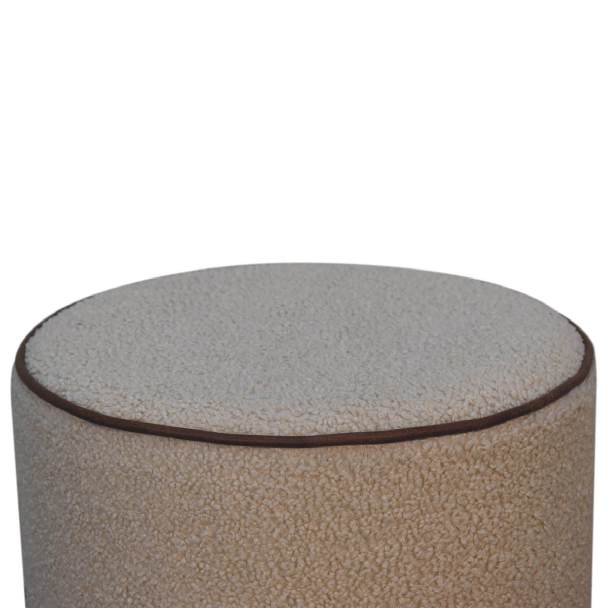 Serenity Large Round Footstool | Boucle