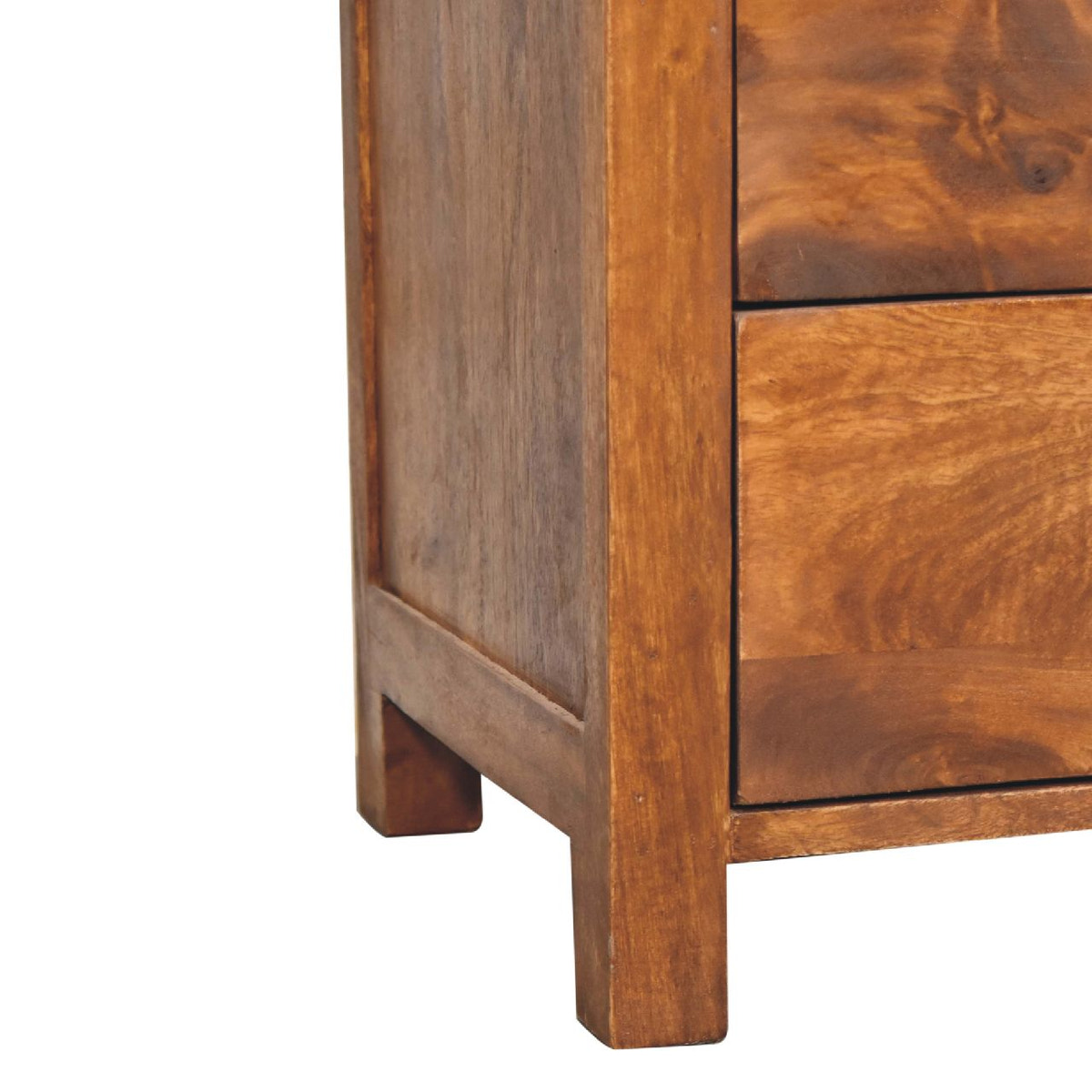 Aspen Bedside Table | Chestnut Solid Mango Wood