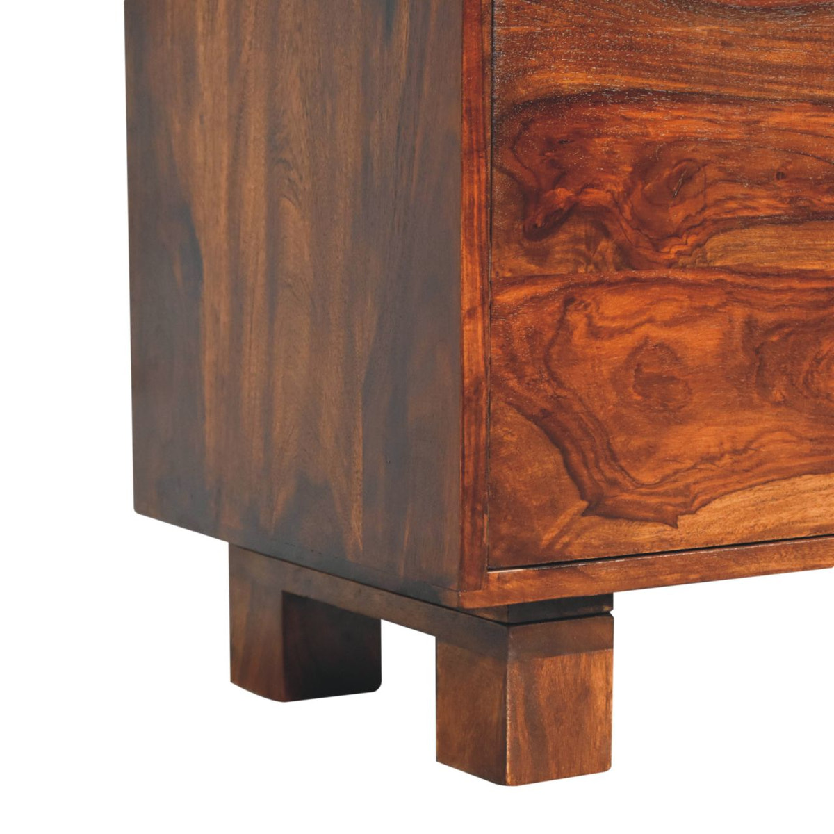 Tula Sideboard Chest of Drawers | Chestnut Solid Mango Wood