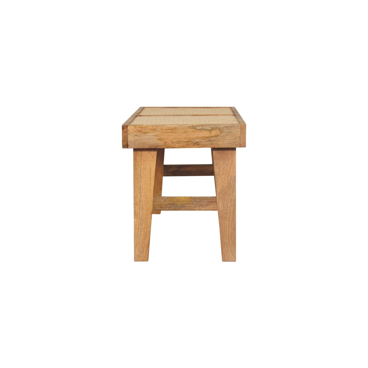 Open Rattan Bench | Oak-Ish