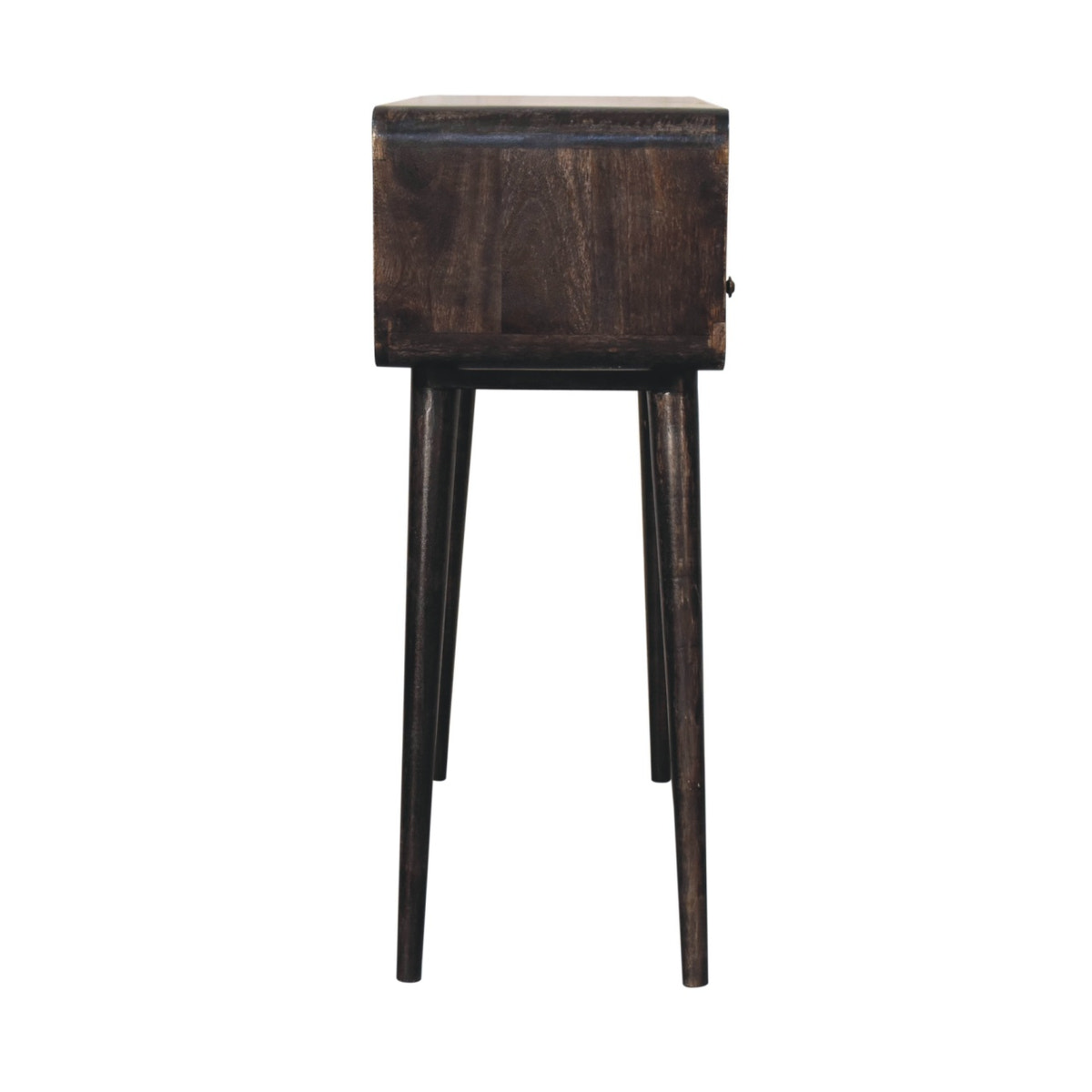 Curved Ash Black Console Table