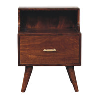 T-bar Raised Back Bedside Table