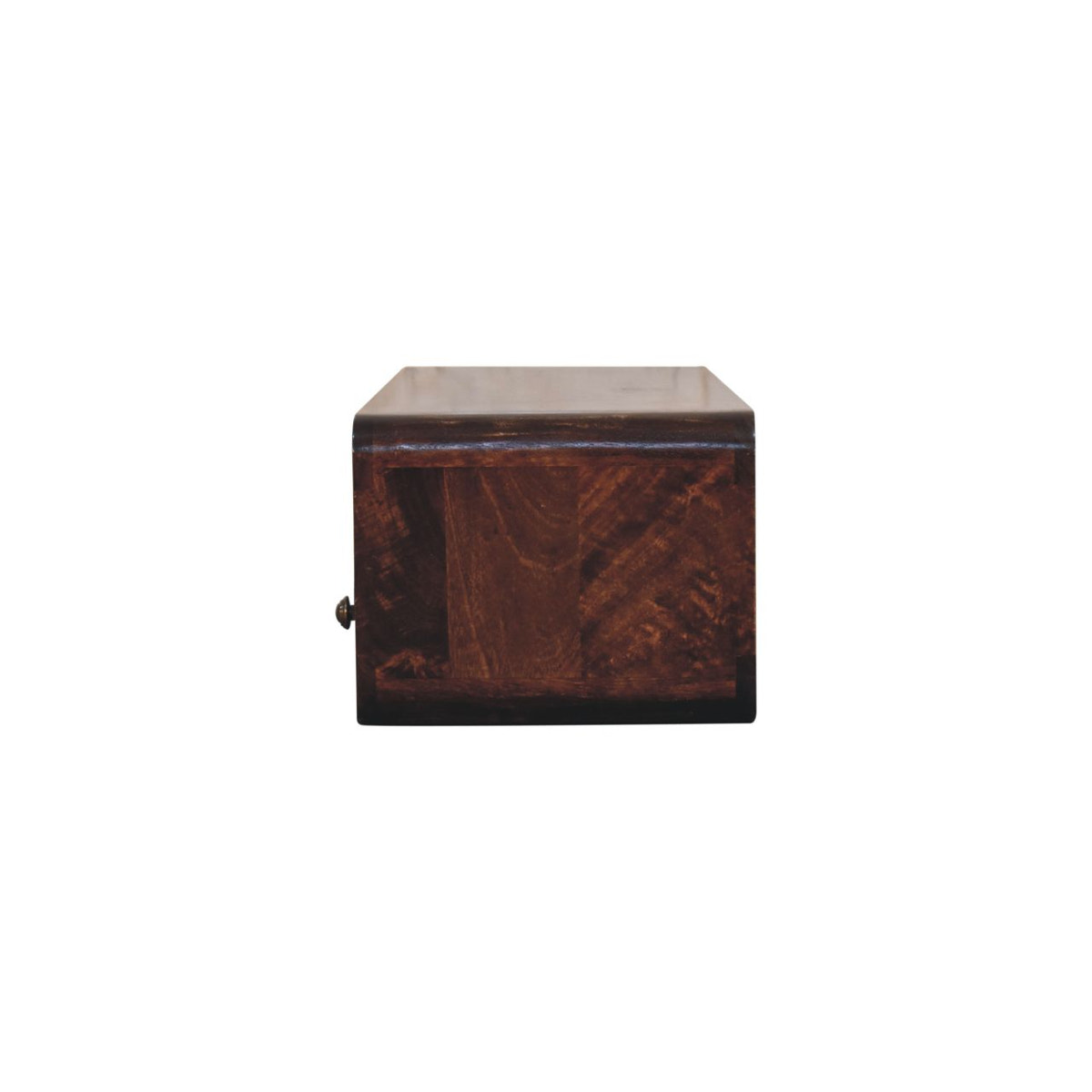 Floating California Walnut Open Console Table | Wall-Mounted