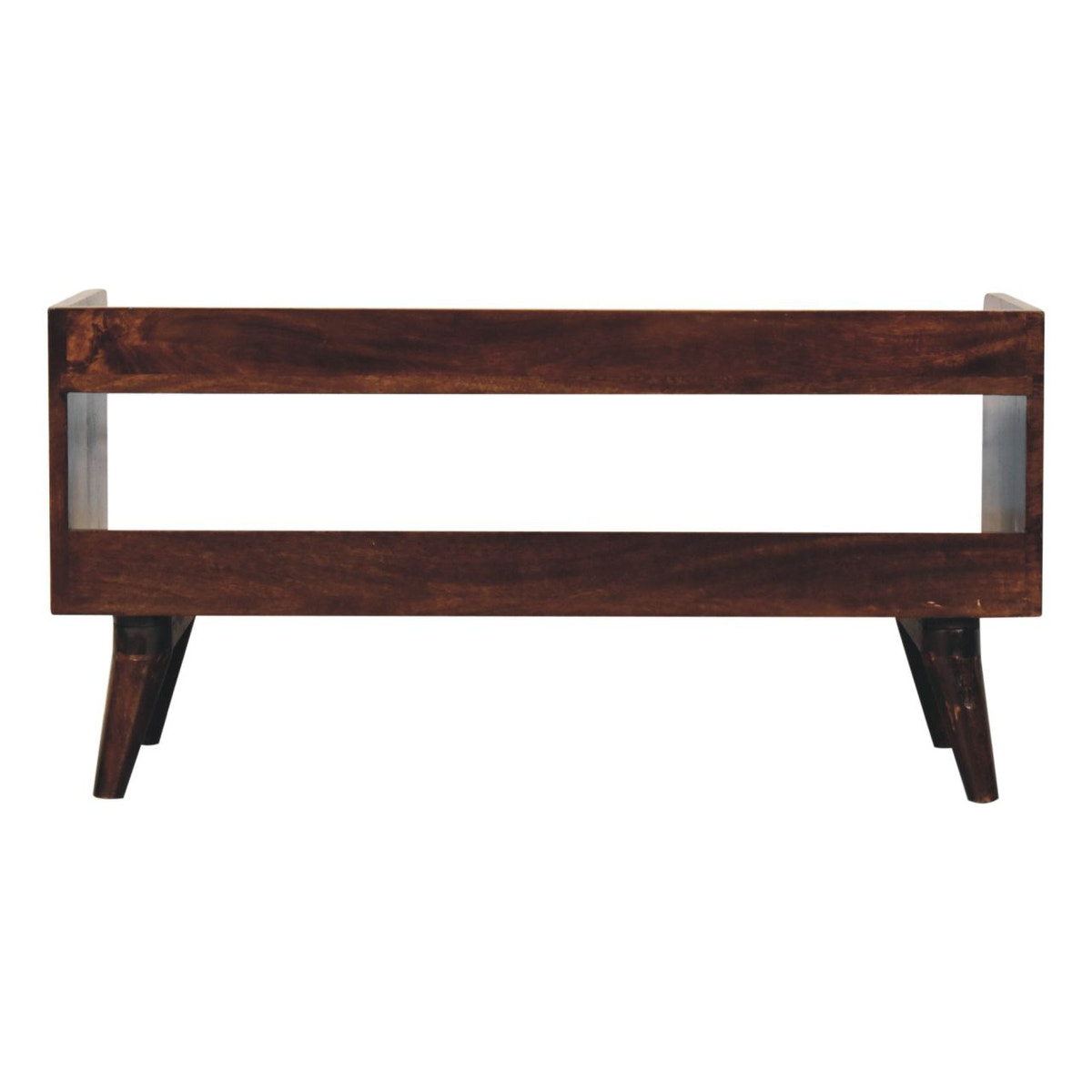 California Walnut Nordic Storage Bench | Hidden Storage